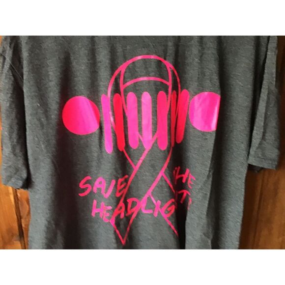Breast Cancer Awareness Gildan Graphic T Shirt Size XL Gray Short Sleeve - Picture 2 of 8